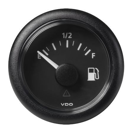 Vdo Marine 2-1/16" Fuel Level Gauge Empty/Full-8-32V-240-33.5 OHM-Black Dial A2C59514094